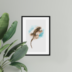 Aquarelle naturaliste - L'iguane marin