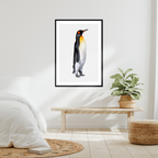 Aquarelle naturaliste - Le manchot royal