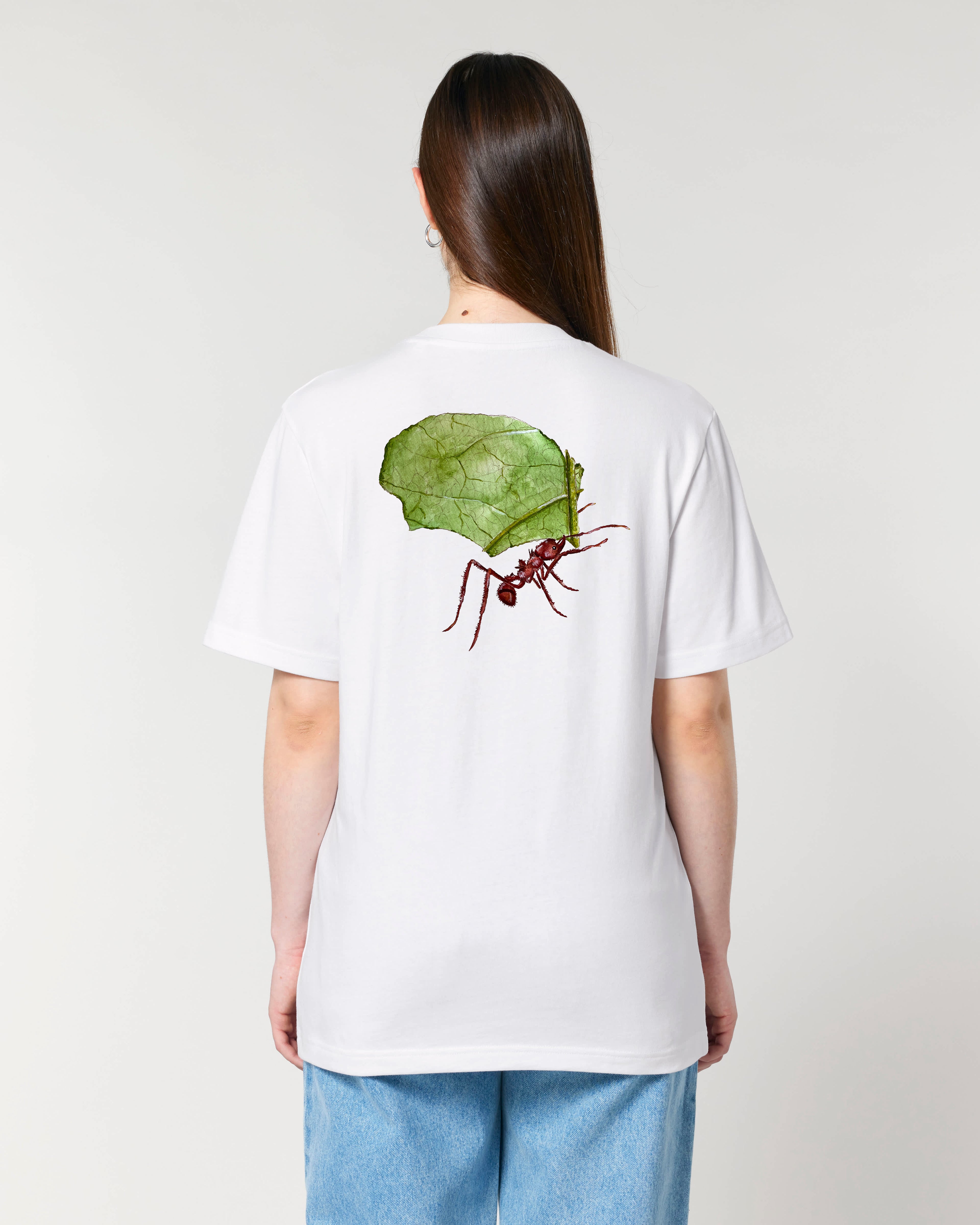 T-shirt aquarelle naturaliste - Fourmi coupe-feuille