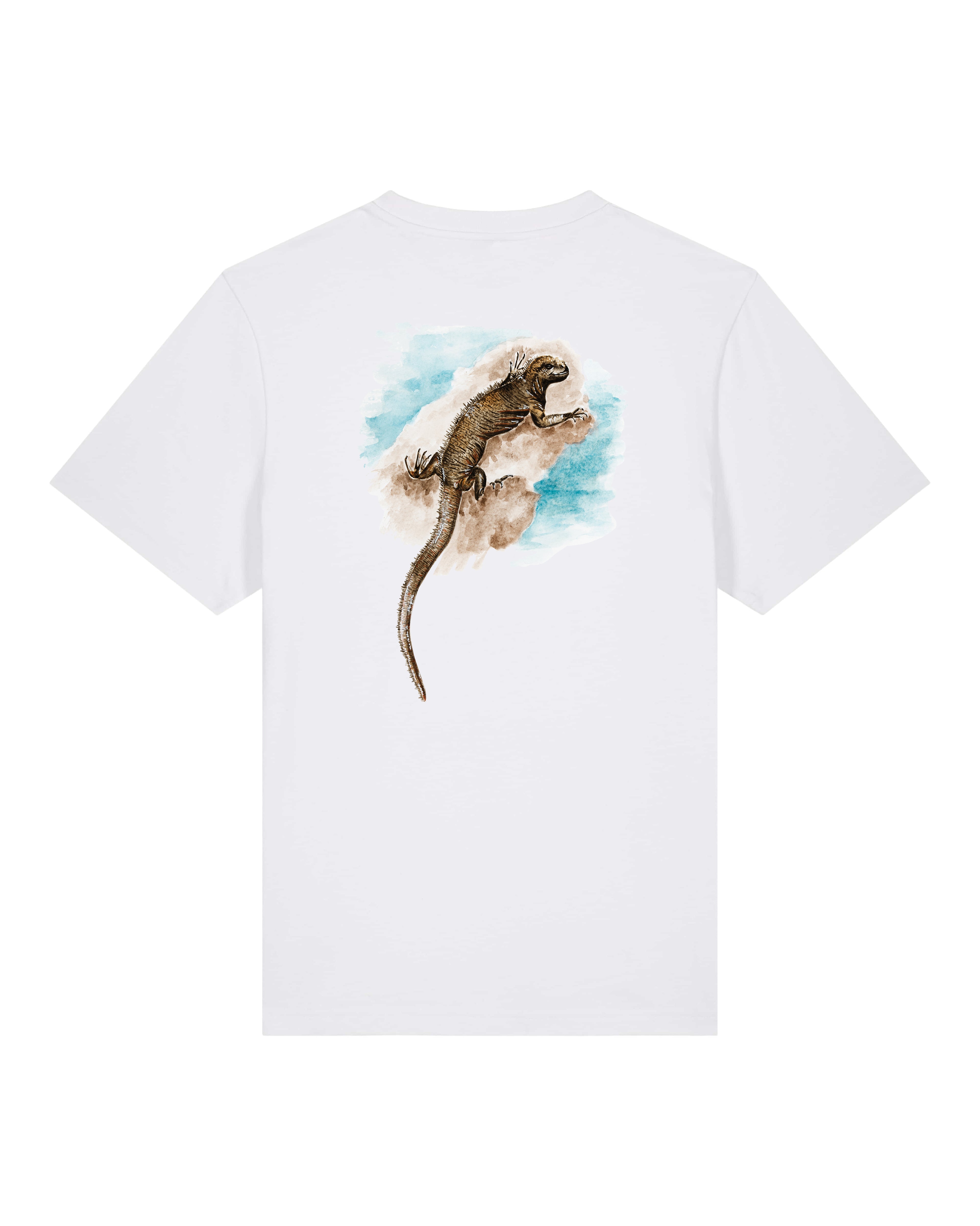 T-shirt aquarelle naturaliste - Iguane marin