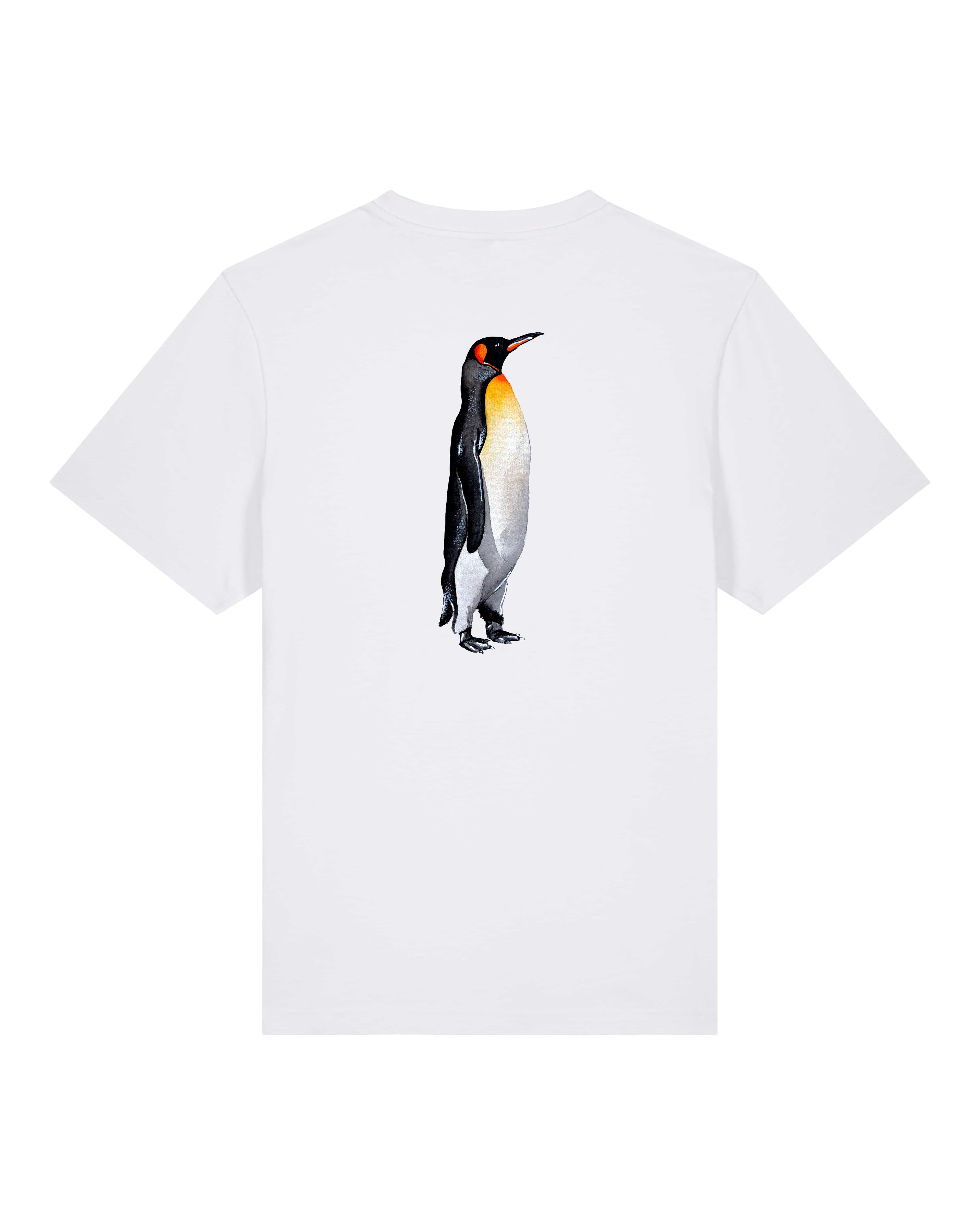 T-shirt aquarelle naturaliste - Manchot royal