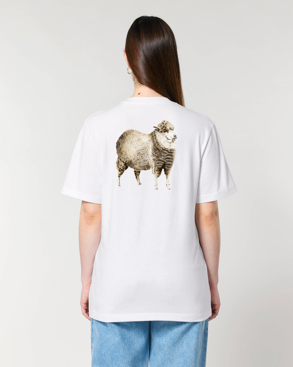 T-shirt aquarelle naturaliste - Mouton