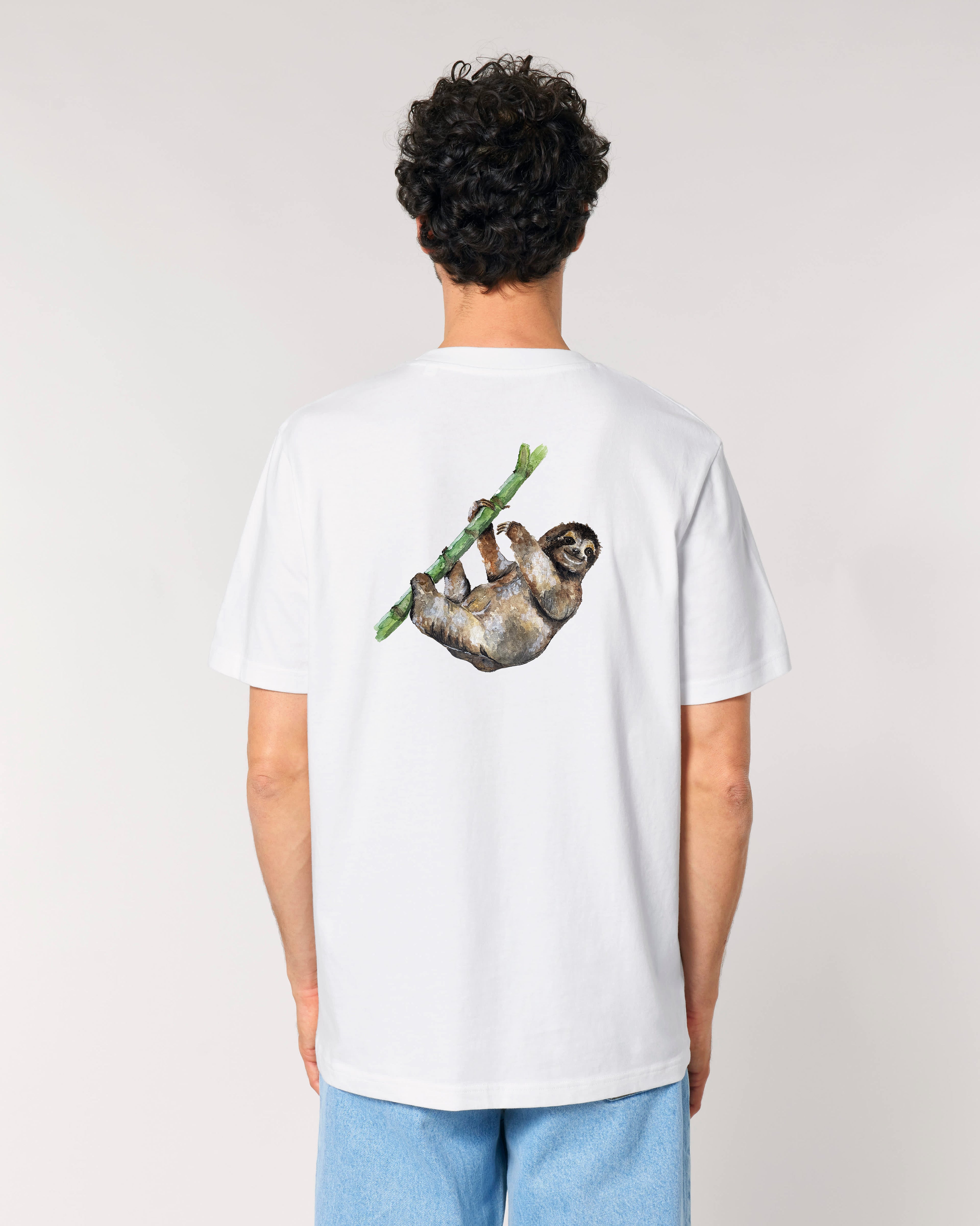T-shirt aquarelle naturaliste - Paresseux