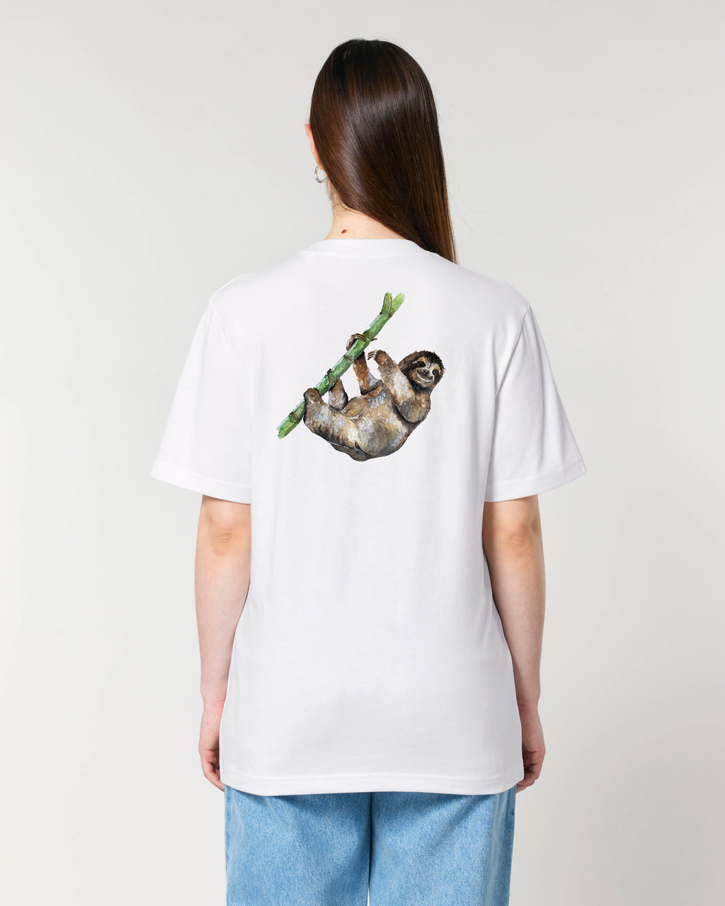 T-shirt aquarelle naturaliste - Paresseux