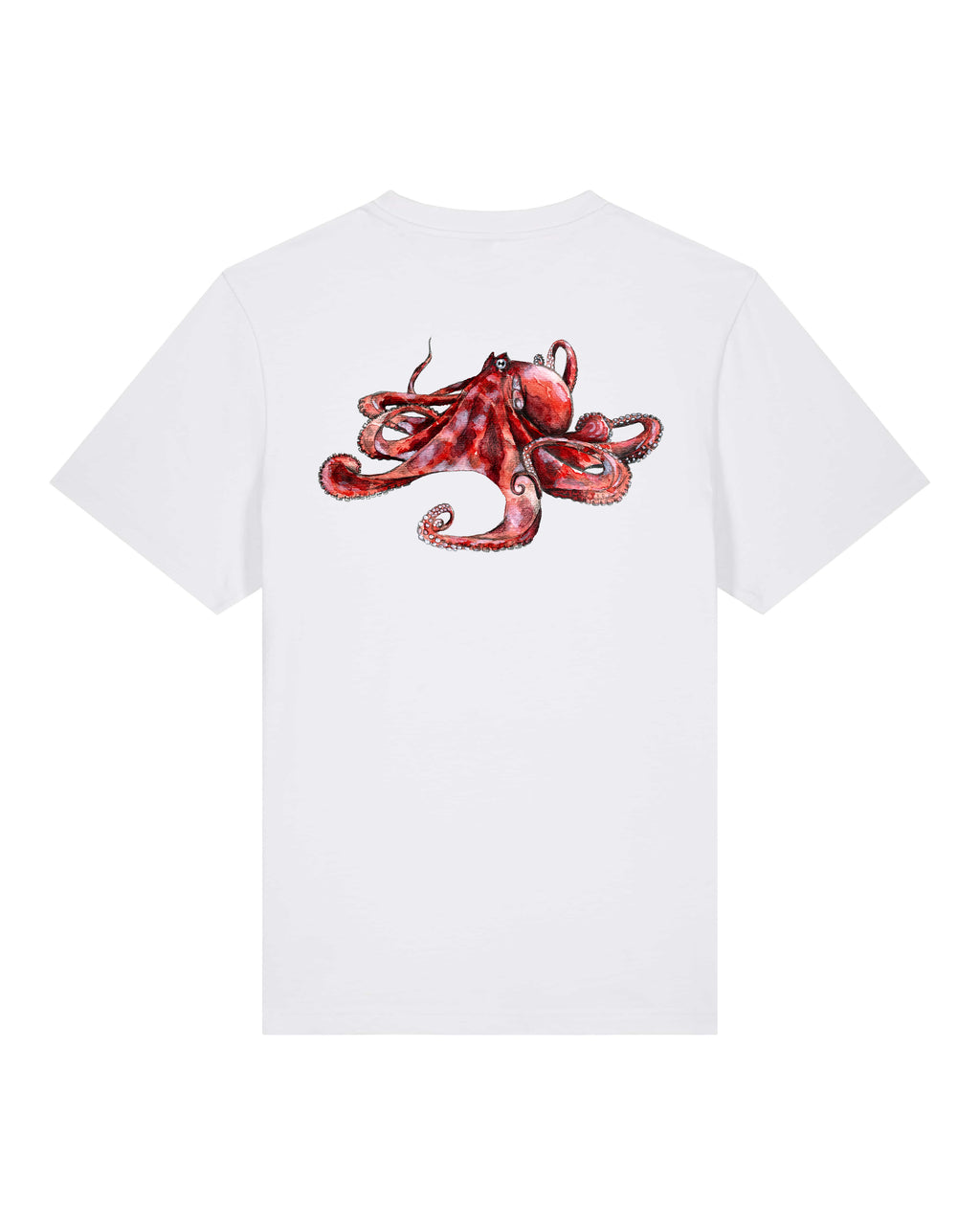 T-shirt aquarelle naturaliste - Poulpe