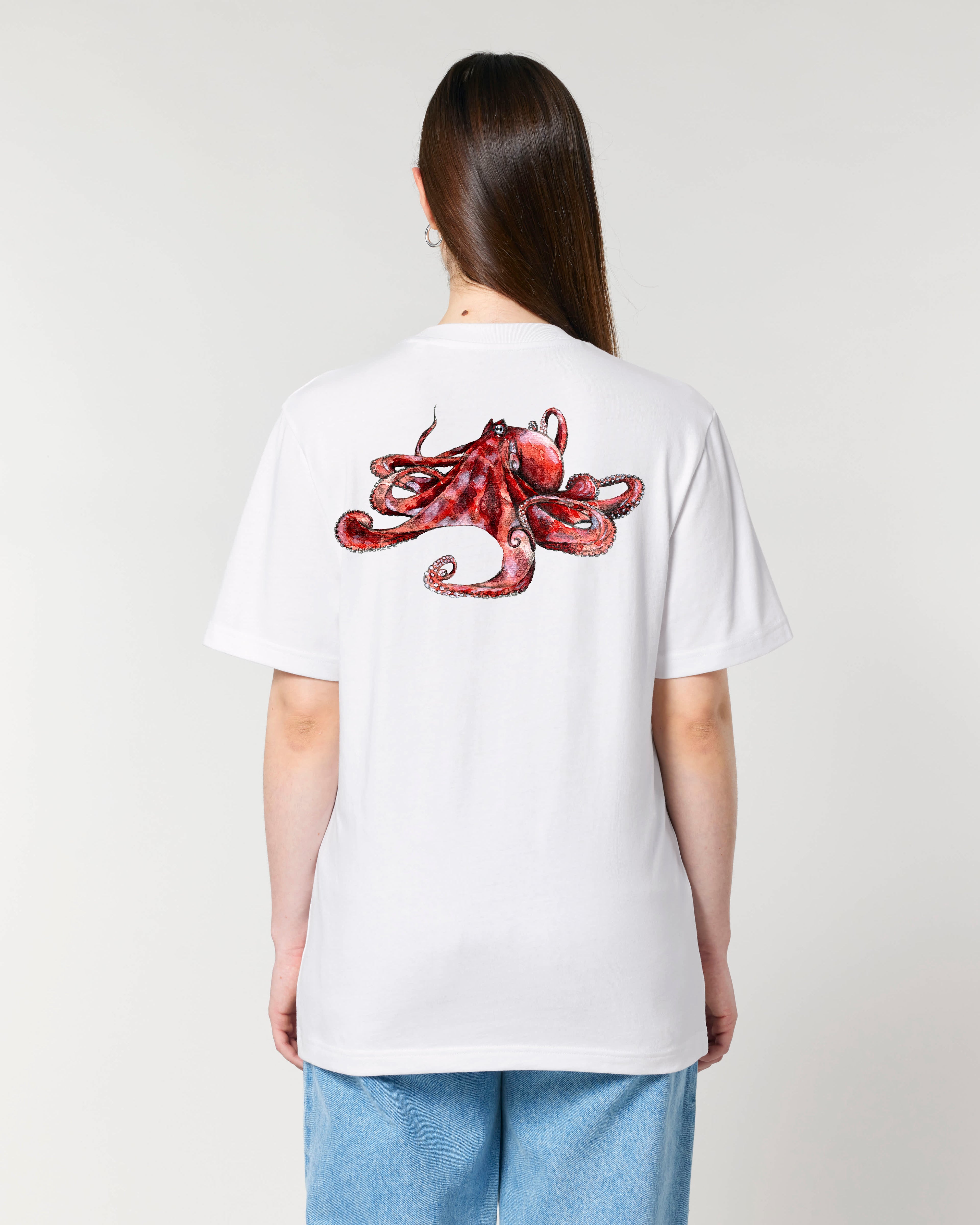 T-shirt aquarelle naturaliste - Poulpe